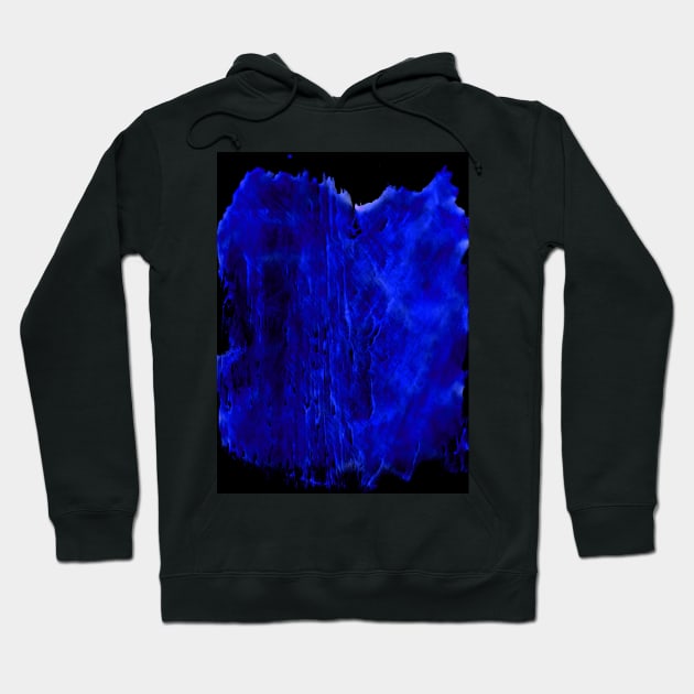 Simple abstract black-blue textured watercolor, trendy earthy tones, colors. Hand-painted texture, splashes, drops of paint, smears. Best for backgrounds, wallpapers, covers and packaging, wrapping. Hoodie by Olesya Pugach